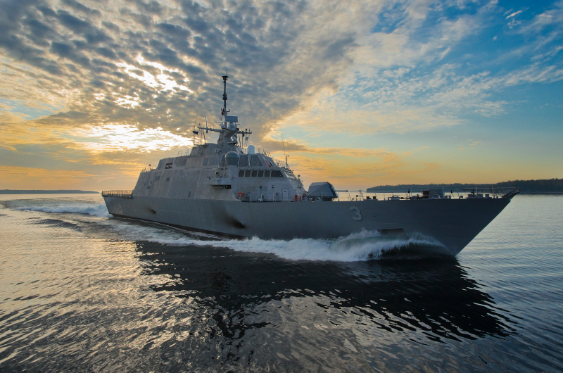 USS Fort Worth (LCS-2) at sea. US Navy photo.